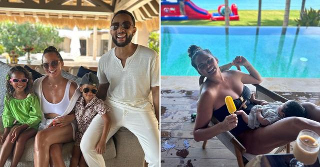 chrissy teigen john legend kids family vacation photos