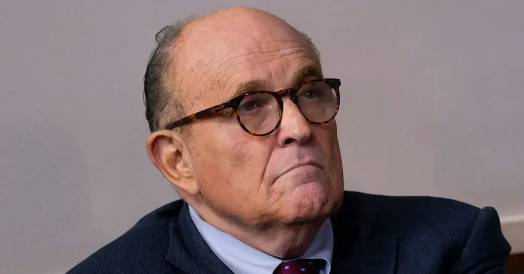 rudy giuliani losing court shouting orders lawyers judge sketch artist