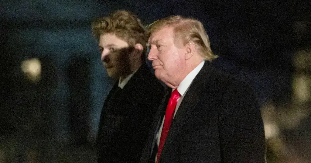 donald trump takes political advice  year old son barron