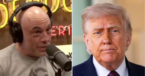 split of Joe Rogan & Donald Trump.
