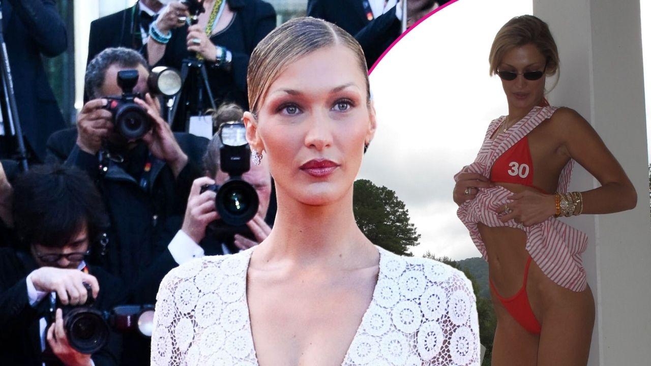 bella hadid cheeky string bikini th birthday photos