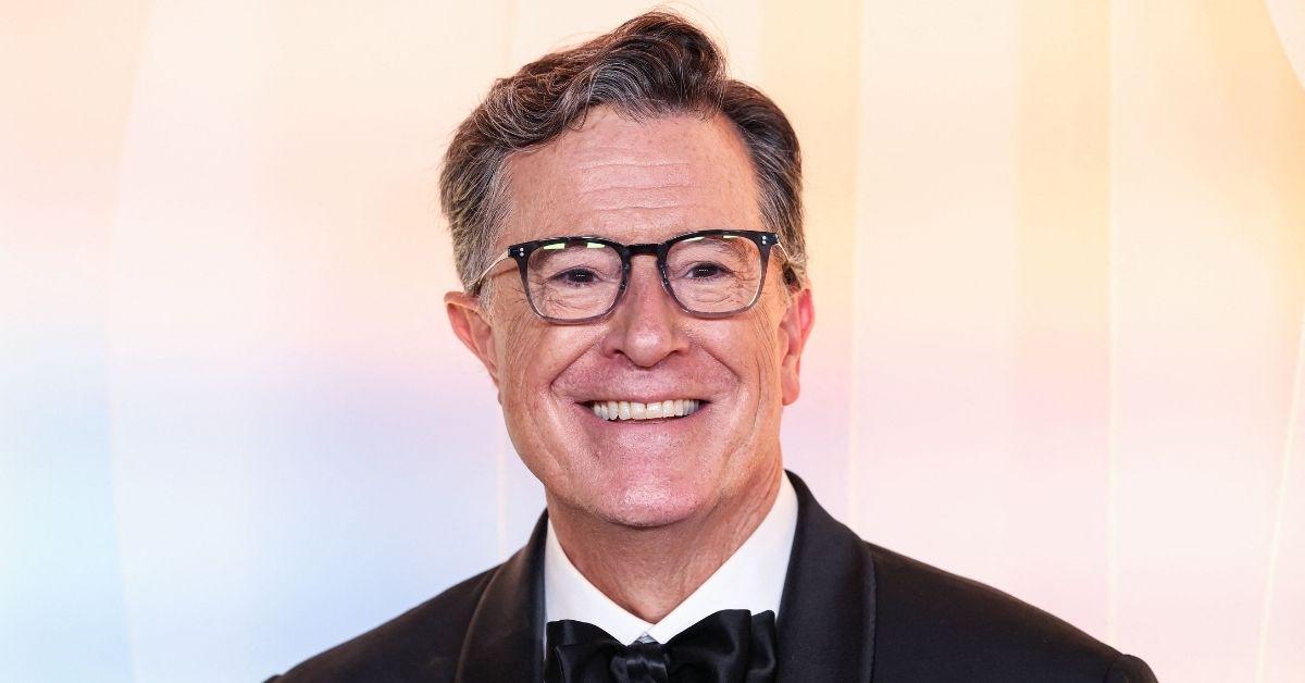 image of Stephen Colbert said he would switch bodies with Donald Trump for one day to resign.