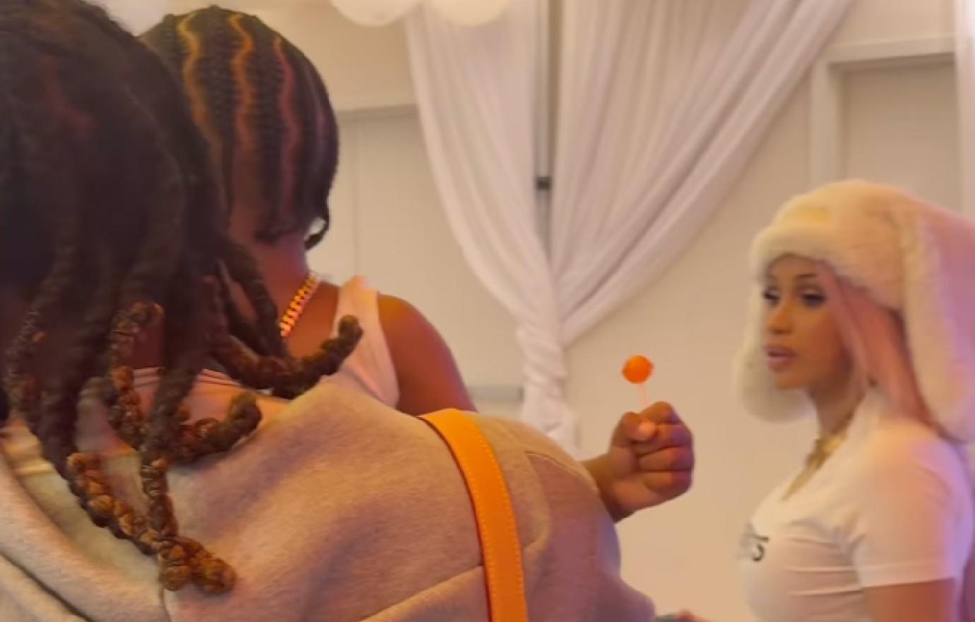 pregnant cardi b ex offset reunite celebrate son wave third birthday