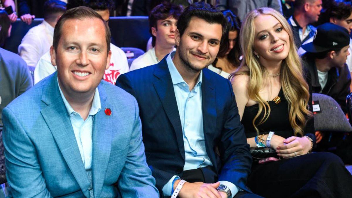 image of Tiffany Trump was joined by her husband (center) and U.S. Ambassador to India Sergio Gor.
