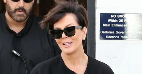 Kris Jenner leaving the studio after filming Keeping up with the Kardashians