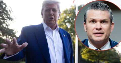 photo of Donald Trump and Pete Hegseth