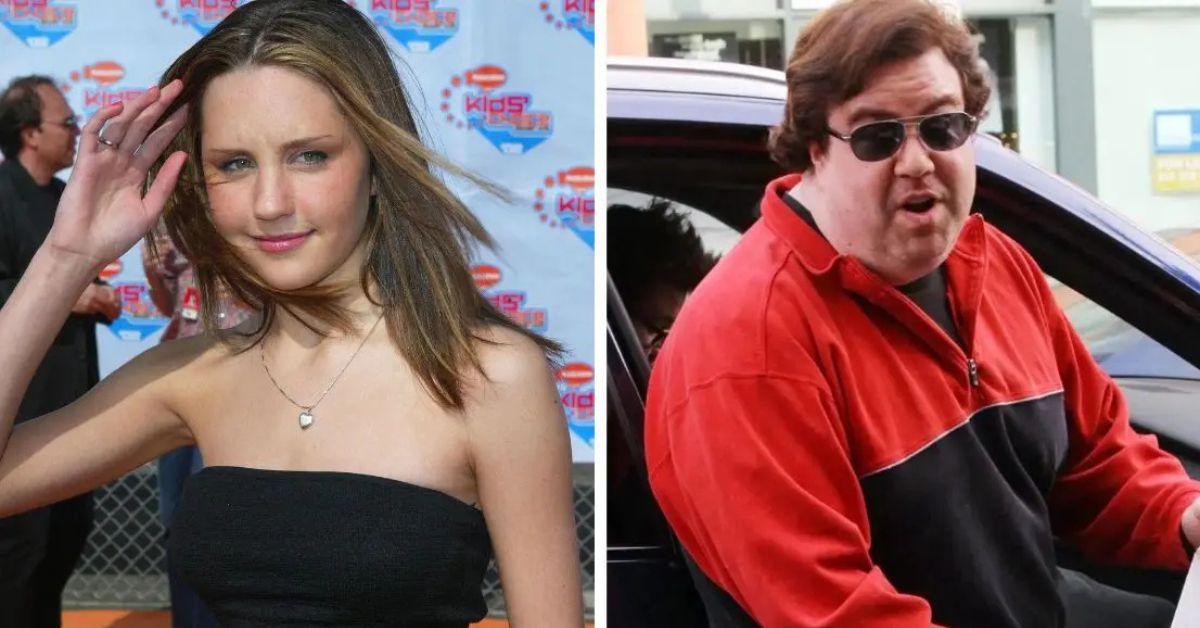 split photo of amanda bynes and dan Schneider