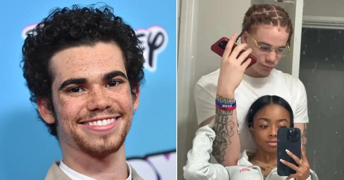 Photo of Cameron Boyce; picture of Skai Jackson and her boyfriend.