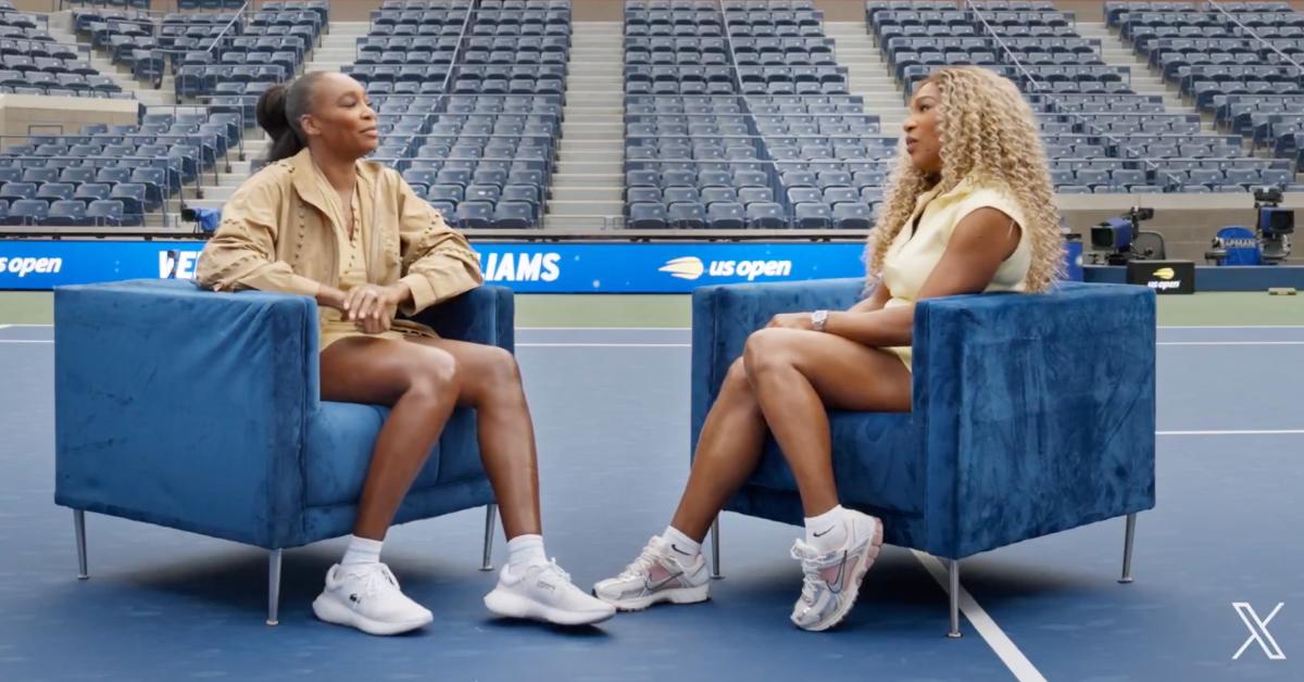 Image of Venus and Serena Williams' 'Stockton Street' podcast premiered on Wednesday, September 17, via X.