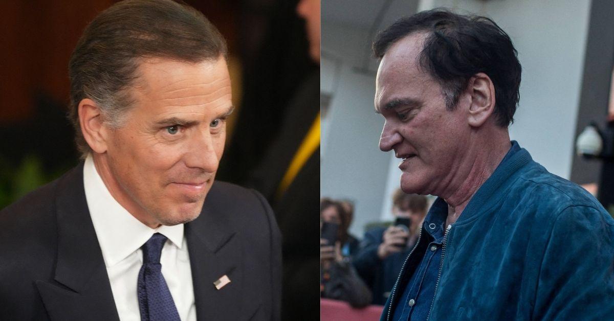 Composite Photos of Quentin Tarantino and Hunter Biden