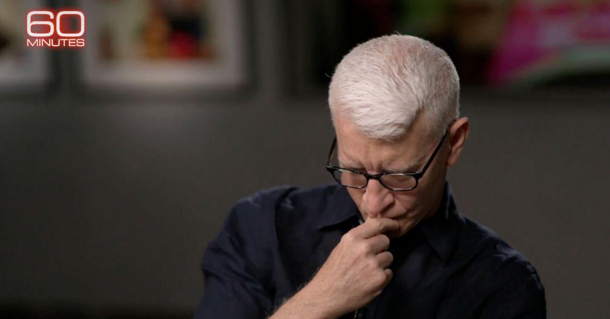 image of Anderson Cooper got choked up as he spoke about the 'sadness' felt by the families who have lost children to school shootings.