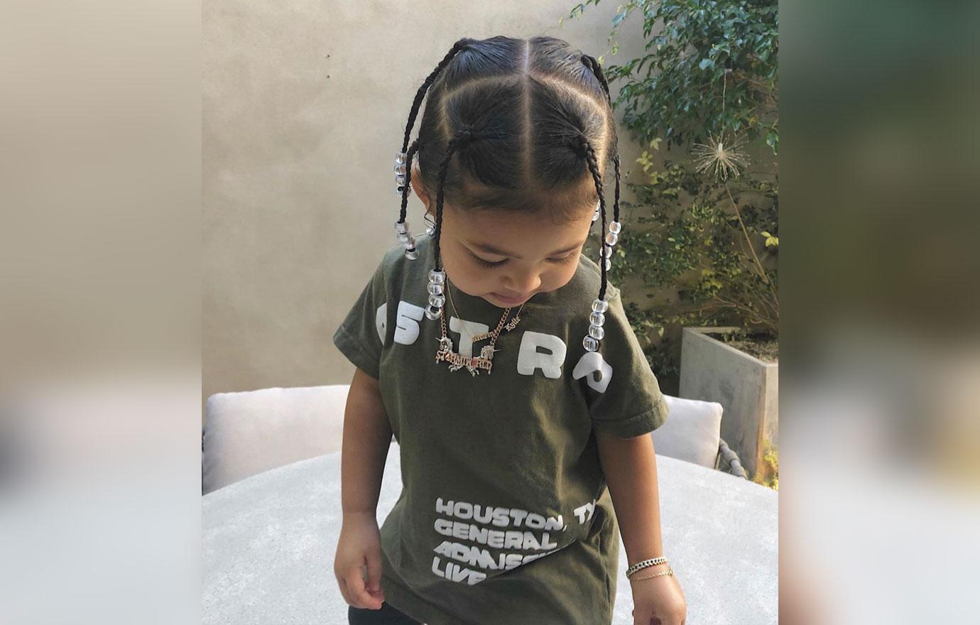 Travis Scott Shares Photos Of Daughter Stormi Rocking Braids