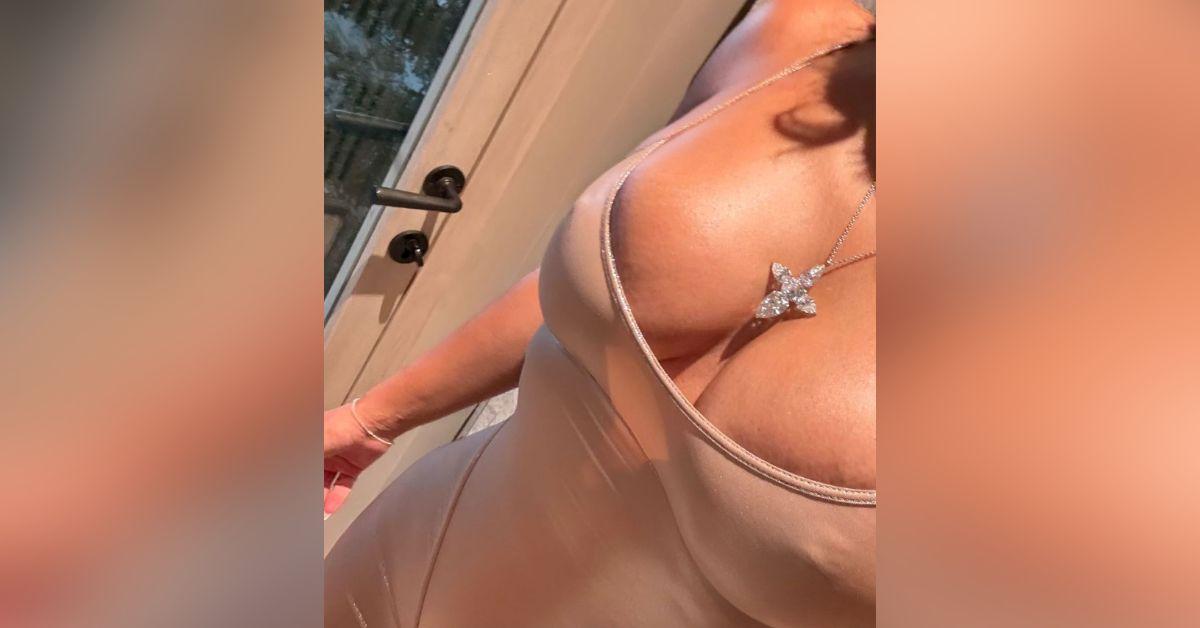 kim kardashian barely there birthday suit