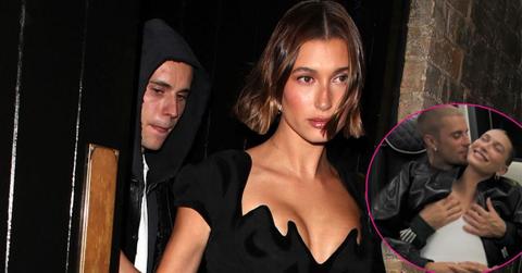 Photo of Justin and Hailey Bieber.