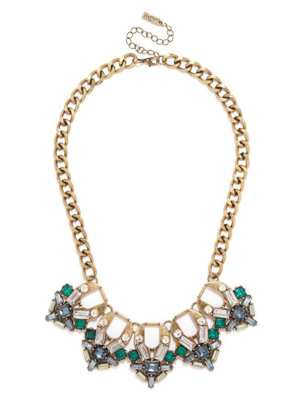 Gold statement necklace