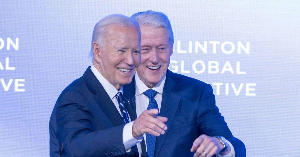 Photo of Joe Biden and Bill Clinton