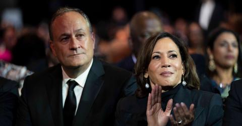 Photo of Doug Emhoff and Kamala Harris.