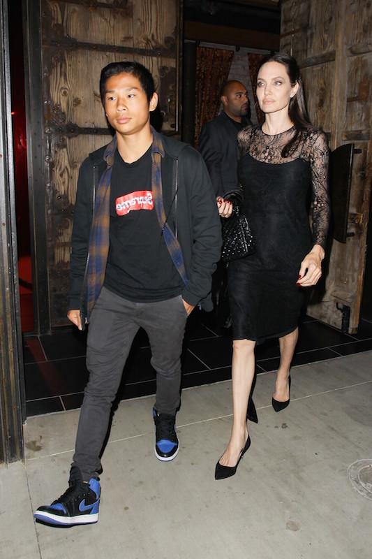 Angelina Jolie dines with son Pax Jolie Pitt at TAO on Mother&#8217;s Day