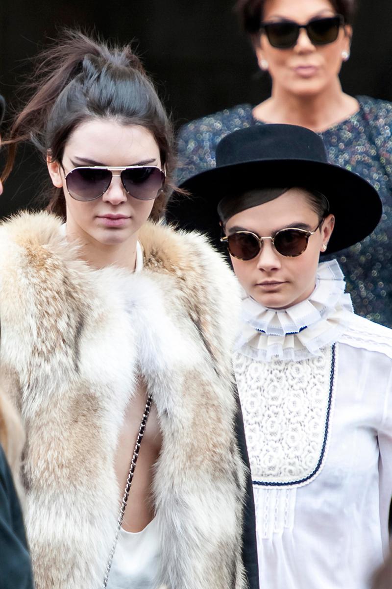 Kendall Jenner leaving Chanel Fashion Show in Paris