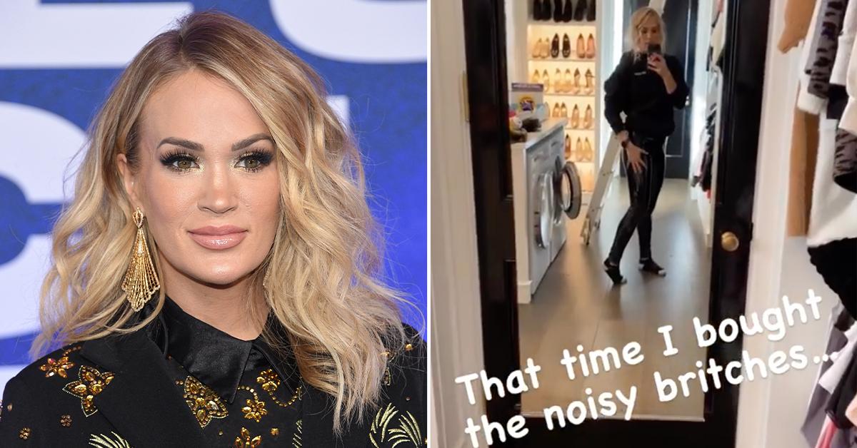 Watch Carrie Underwood's Hilarious Reaction to Her New Leggings