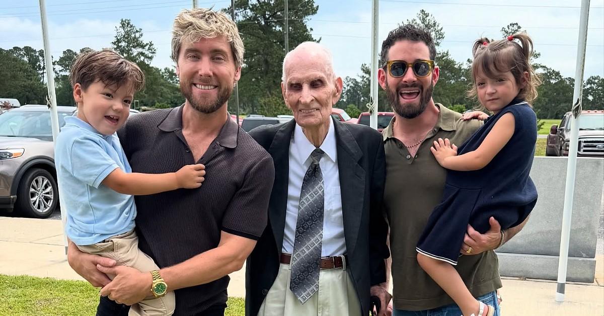 image of Lance Bass shares twins with his husband, Michael Turchin.
