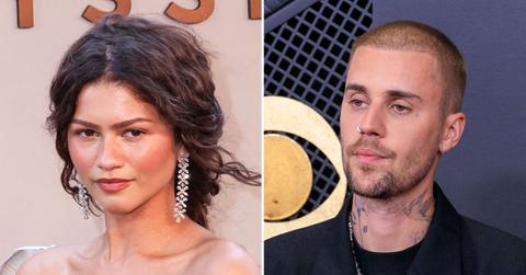Photo of Zendaya and Justin Bieber.