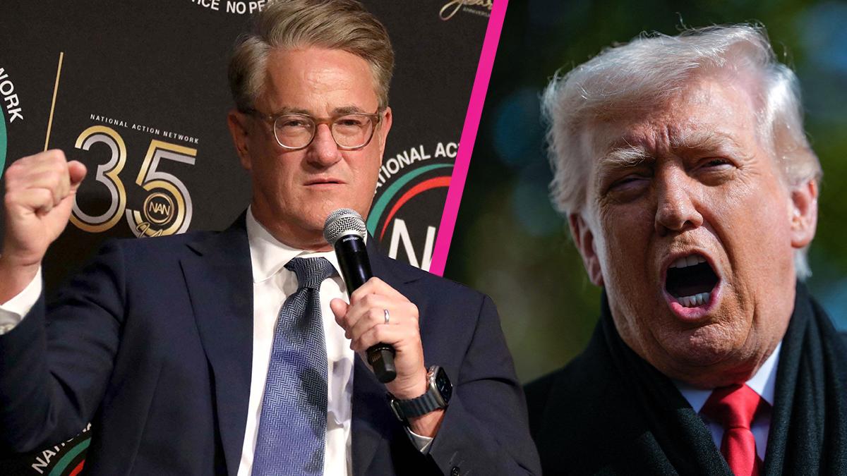 Composite photo of Joe Scarborough and Donald Trump