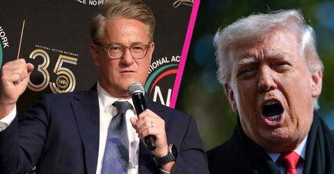 Composite photo of Joe Scarborough and Donald Trump