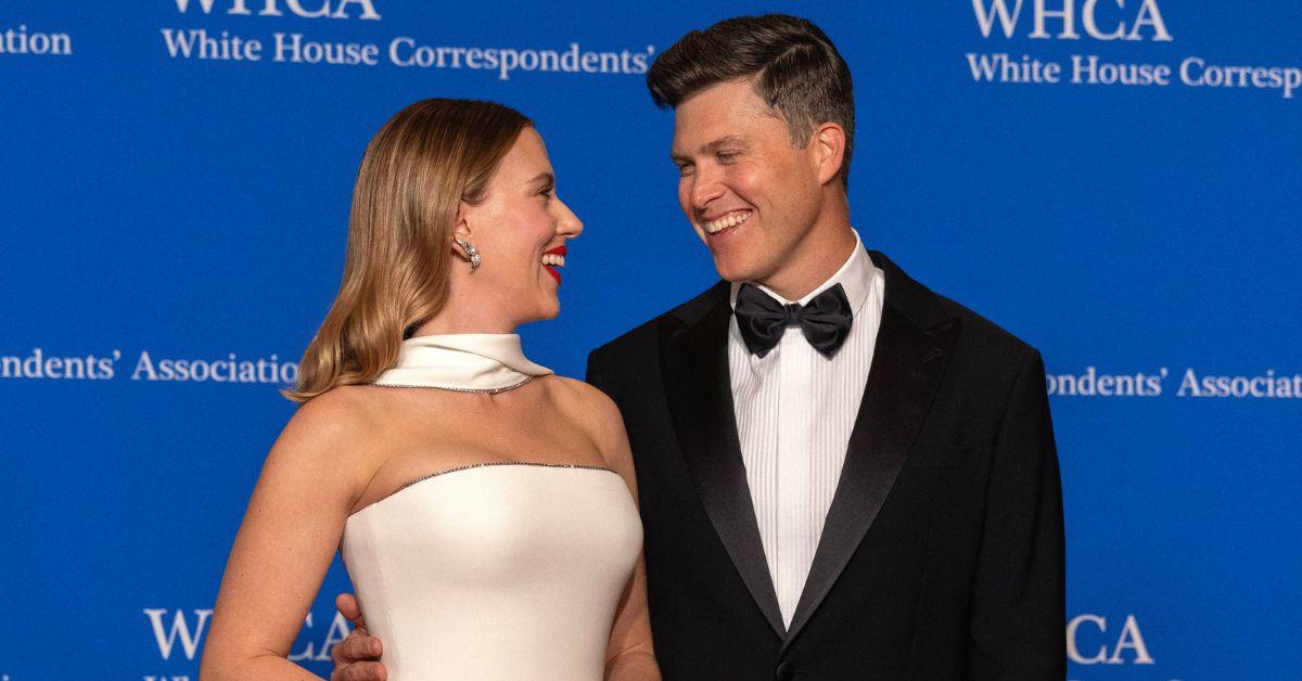 colin jost exposes wife scarlett johansson sending him sexual emojis watch
