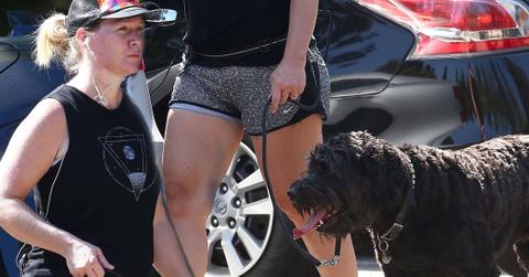 Jennie garth dog walking