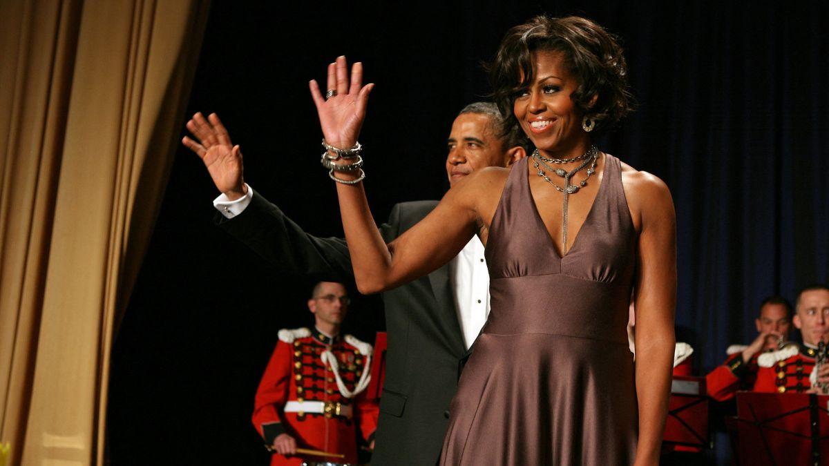 image of 'I do believe that eight years is enough,' the former first lady said.