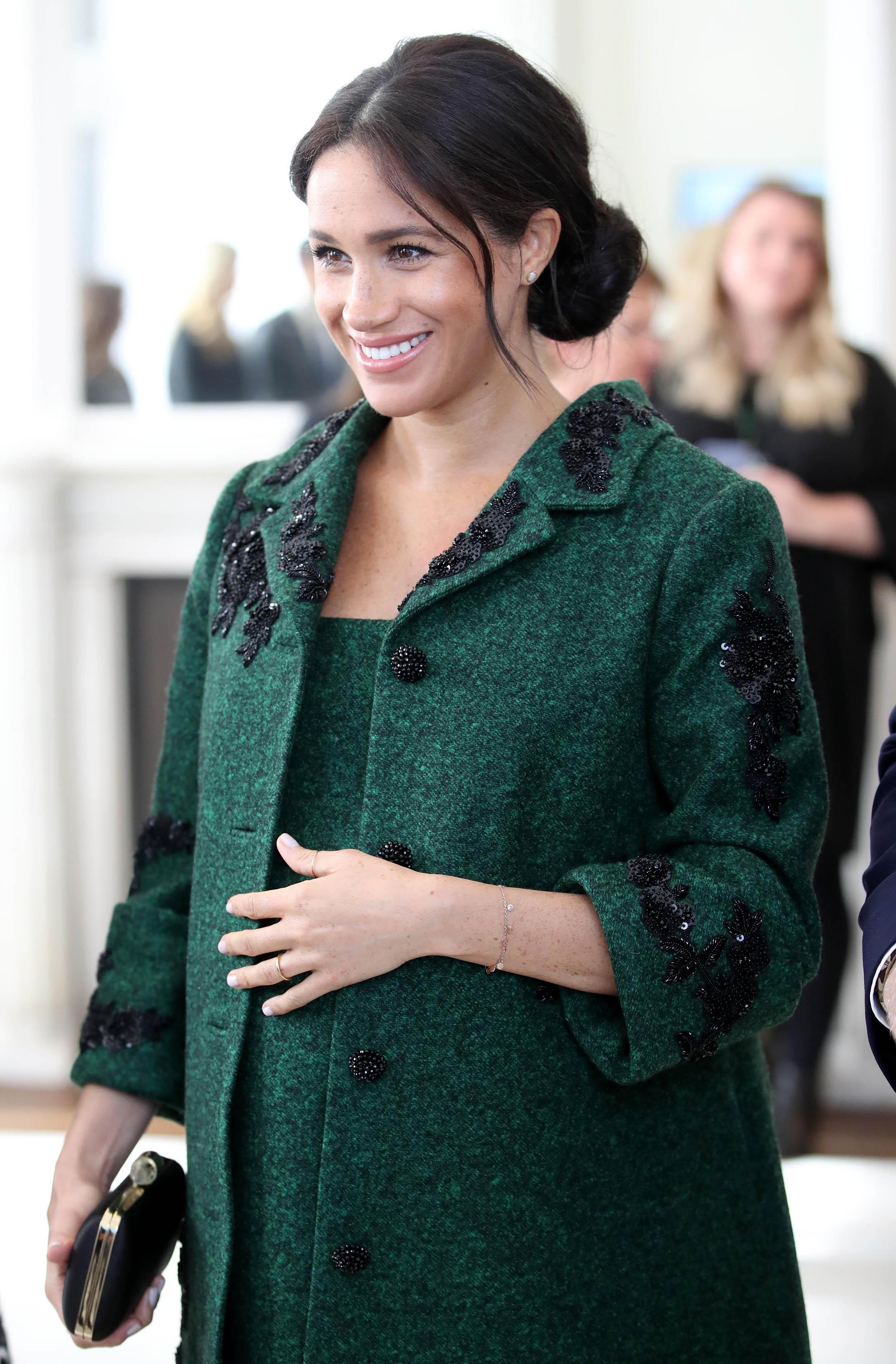 Meghan Markle green coat