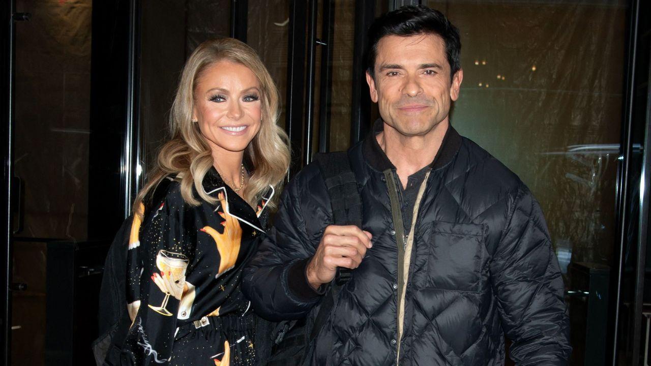 Image of Mark Consuelos first revealed Kelly Ripa’s gum graft surgery on July 27th while explaining her absence from 'Live with Kelly and Mark.'