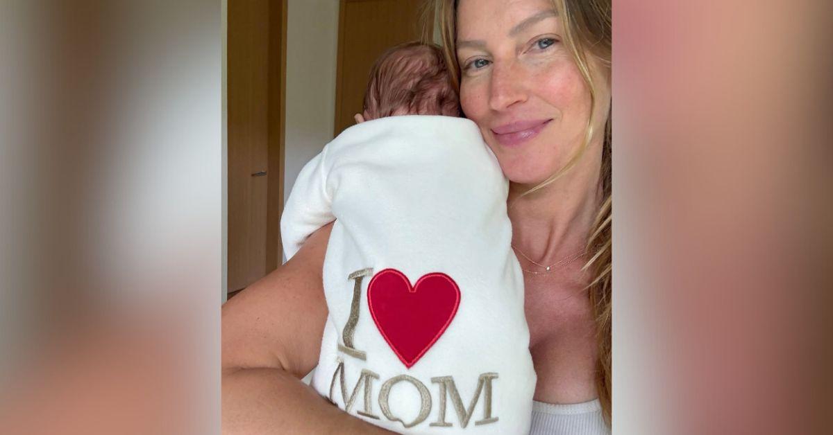 gisele bundchen newborn son heart is full mothers day photos