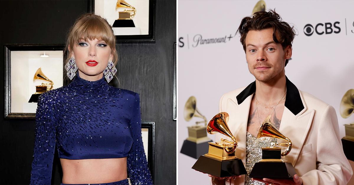 Exes Taylor Swift & Harry Styles Smile At 2023 Grammy Awards Watch