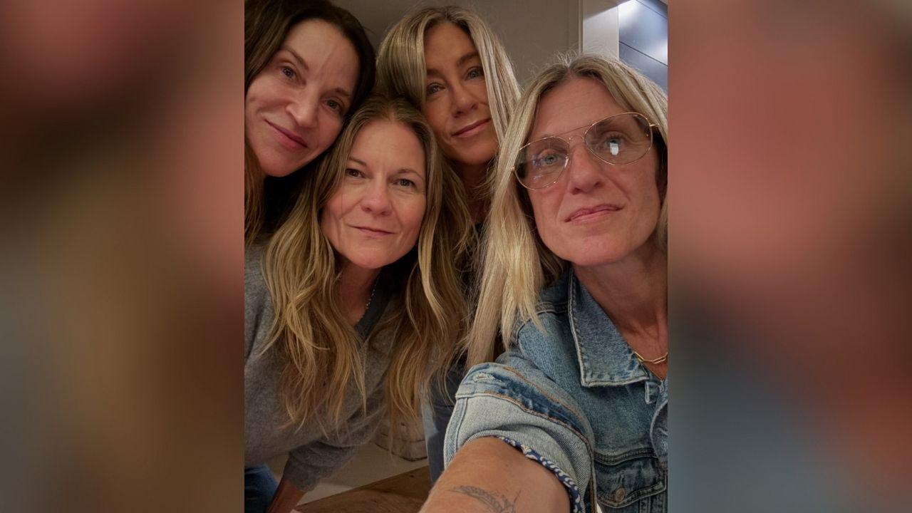 image of Jennifer Aniston has supported Jim Curtis' new book, 'The Book of Possibility,' in recent weeks.