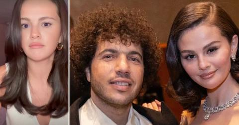 image split of benny blanco and Selena gomez