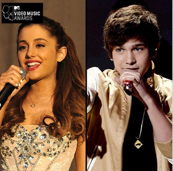 VMAs 3 Ariana Grande and Austin Mahone