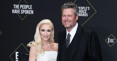 Gwen Stefani and Blake Shelton at E! People's Choice Awards