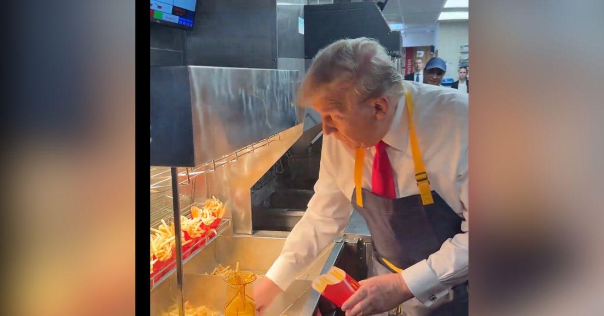 donald trump pr stunt mcdonalds