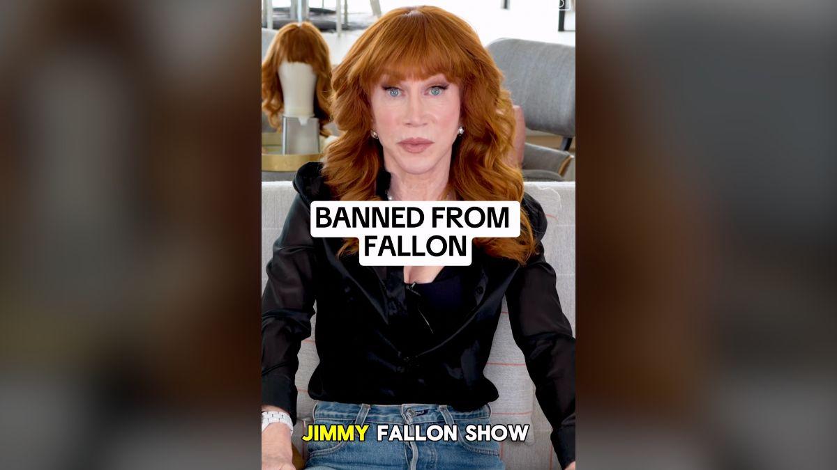Photo of Kathy Griffin said that she was probably banned for being 'too controversial.'