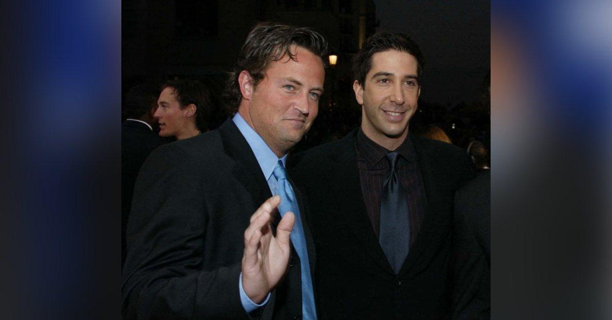 Photo of Matthew Perry with Davids Schwimmer