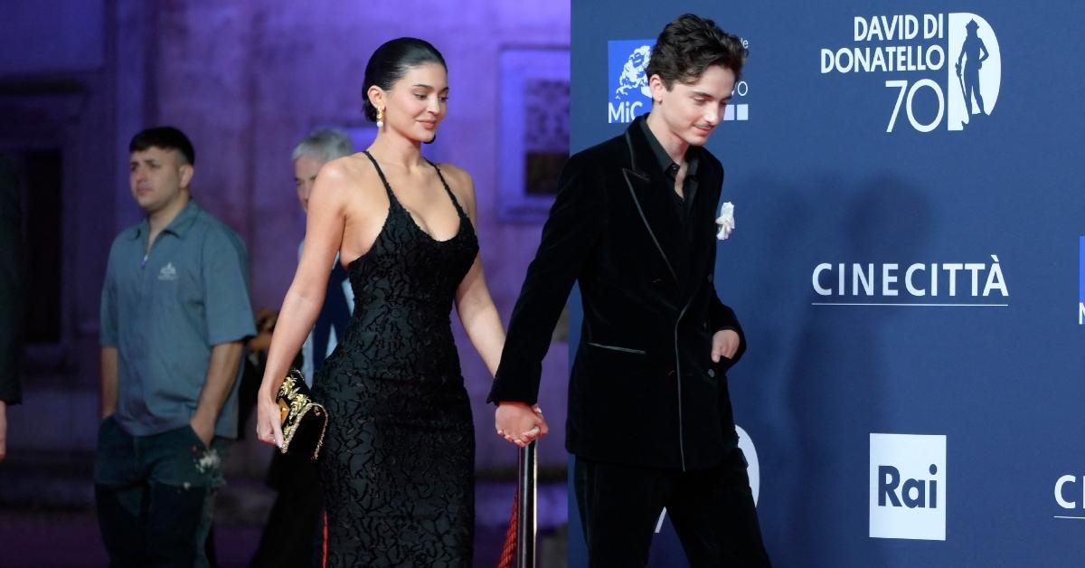 timothee chalamet tell kylie jenner red carpet debut italy lip reader