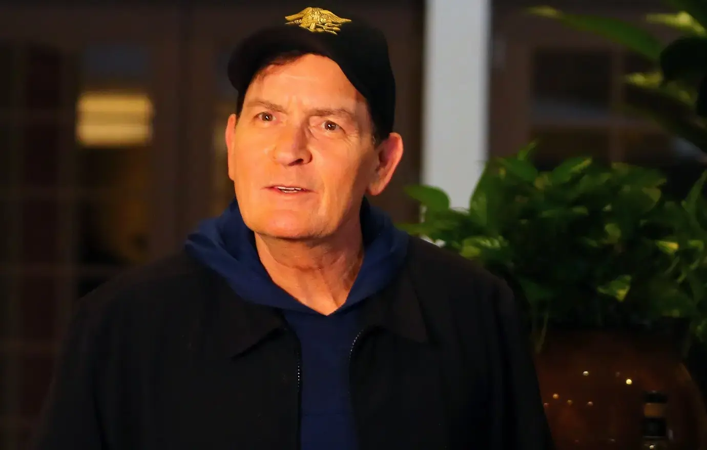 charlie sheen bandaged up super vulnerable attack neighbor