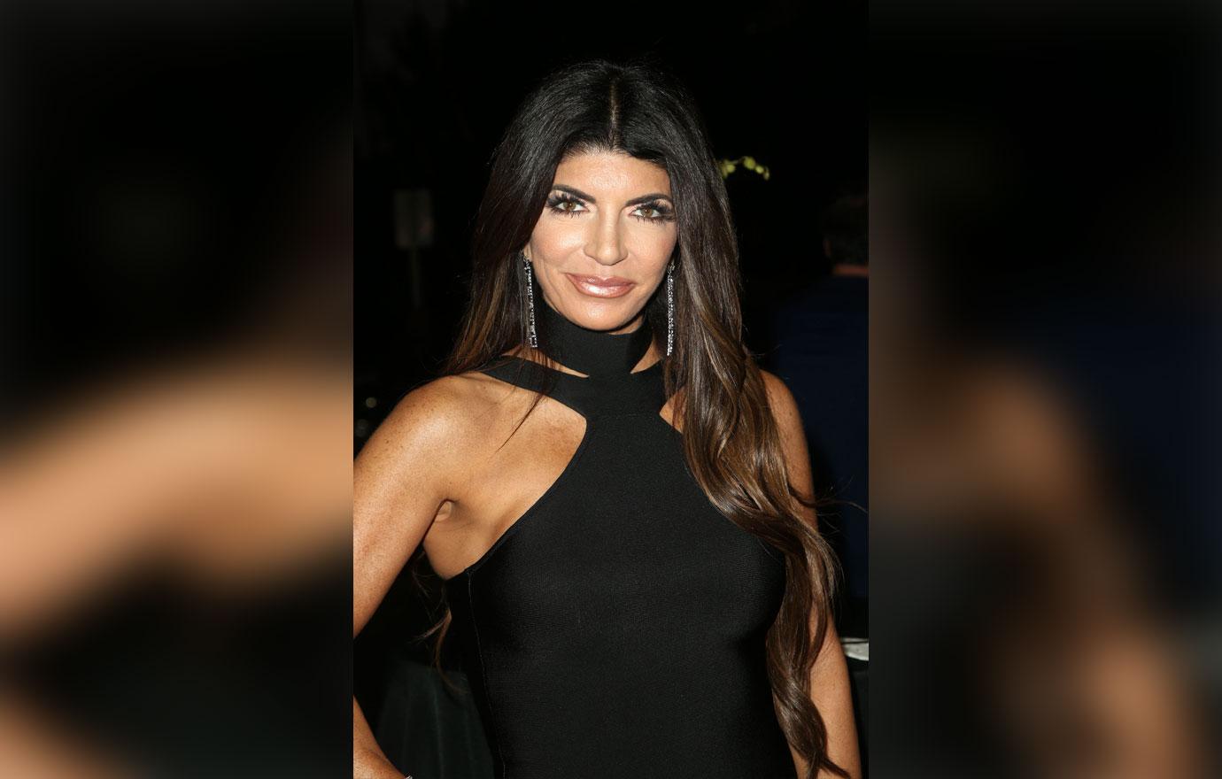 Teresa Giudice Black Dress Snub Joe Giudice Anniversary