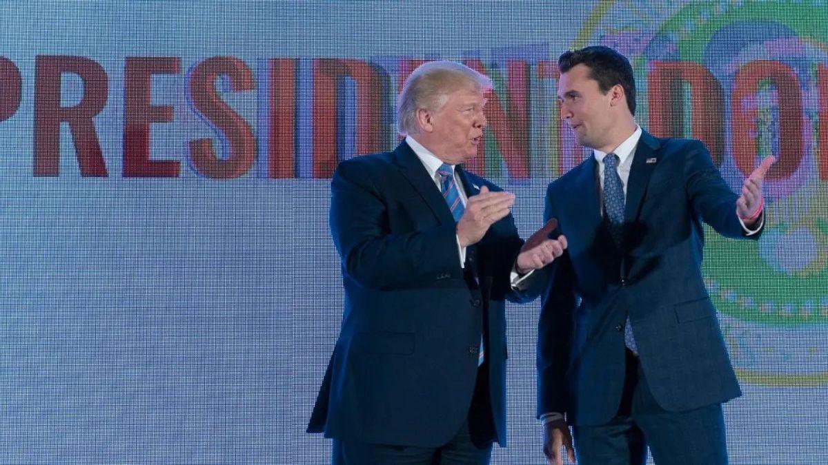 Photo of President Donald Trump reportedly called to 'scold' Charlie Kirk after a Turning Point USA event in July 2025.