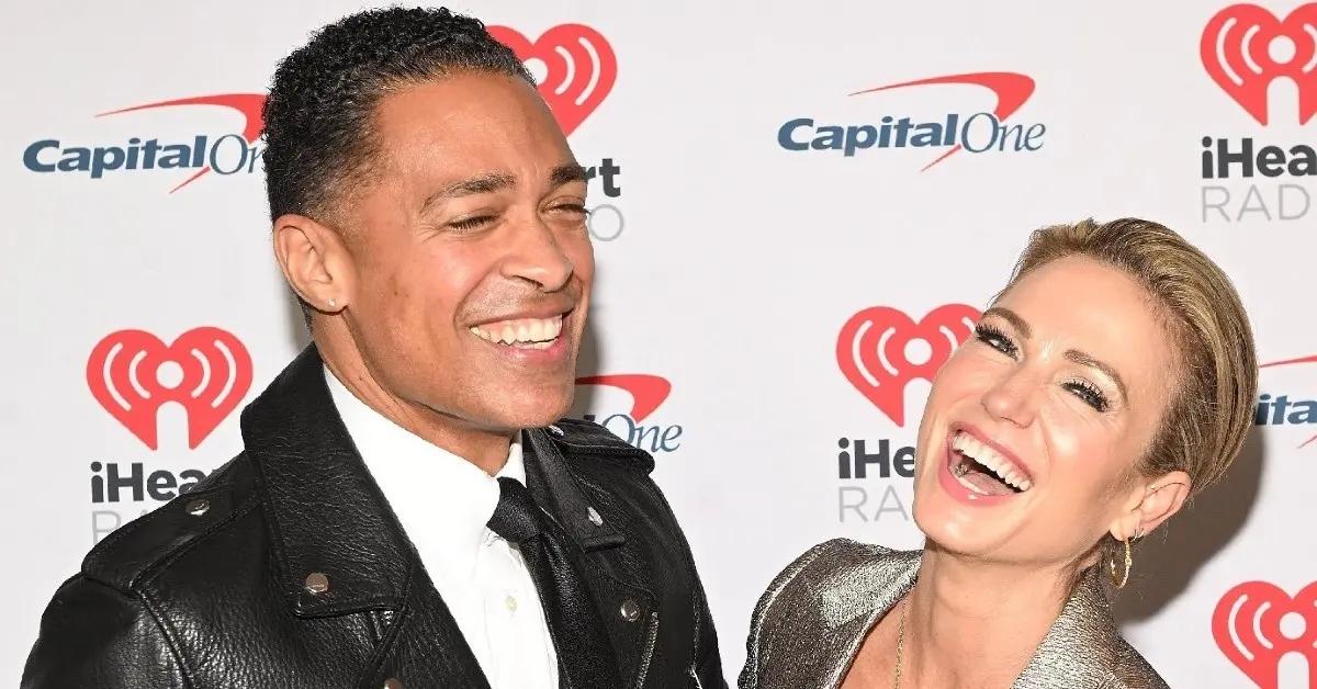 Photo of Amy Robach and T.J. Holmes announced their engagement on the Tuesday, October 14, episode of their podcast.