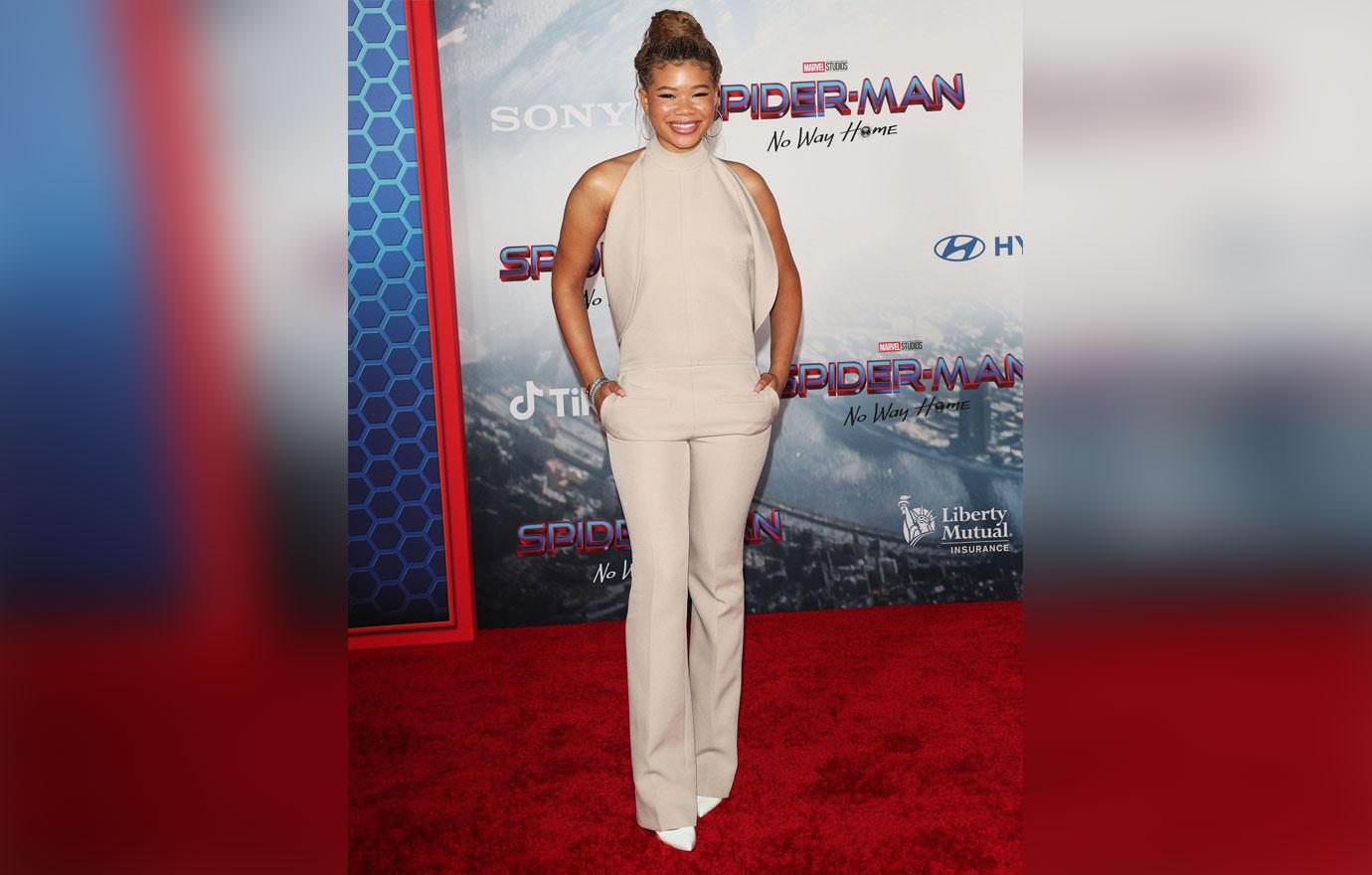 zendaya tom holland marvel stars spider man no way home premiere photos