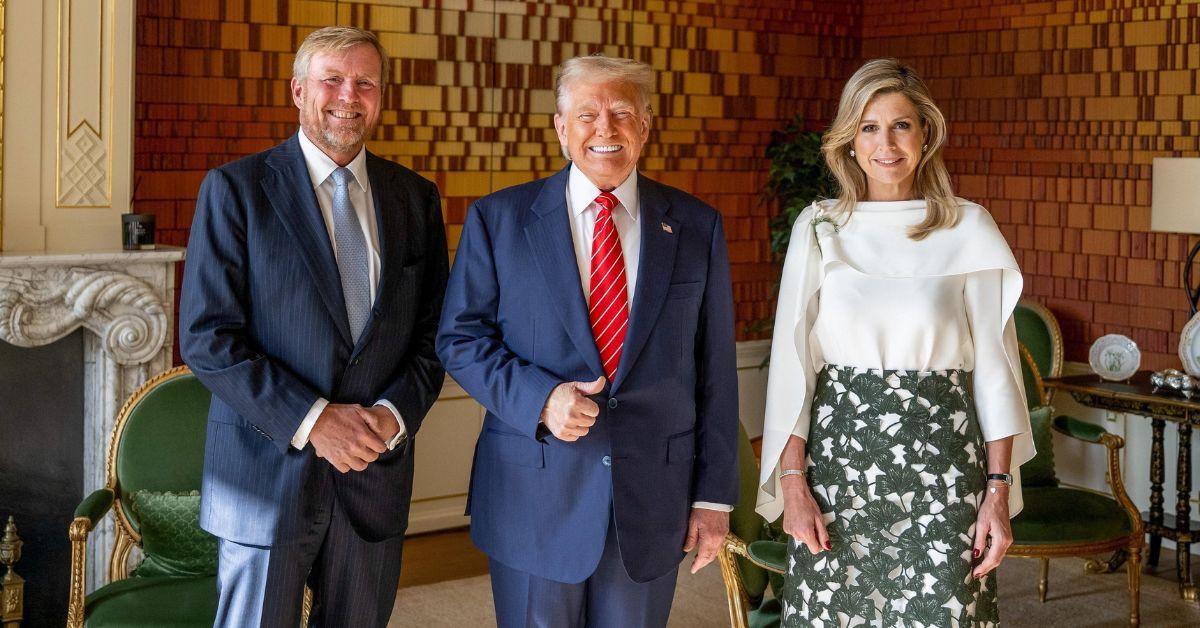 photo of Dutch King Willem-Alexander, who is more than 6 feet tall, appeared taller than Donald Trump at the NATO Summit in June
