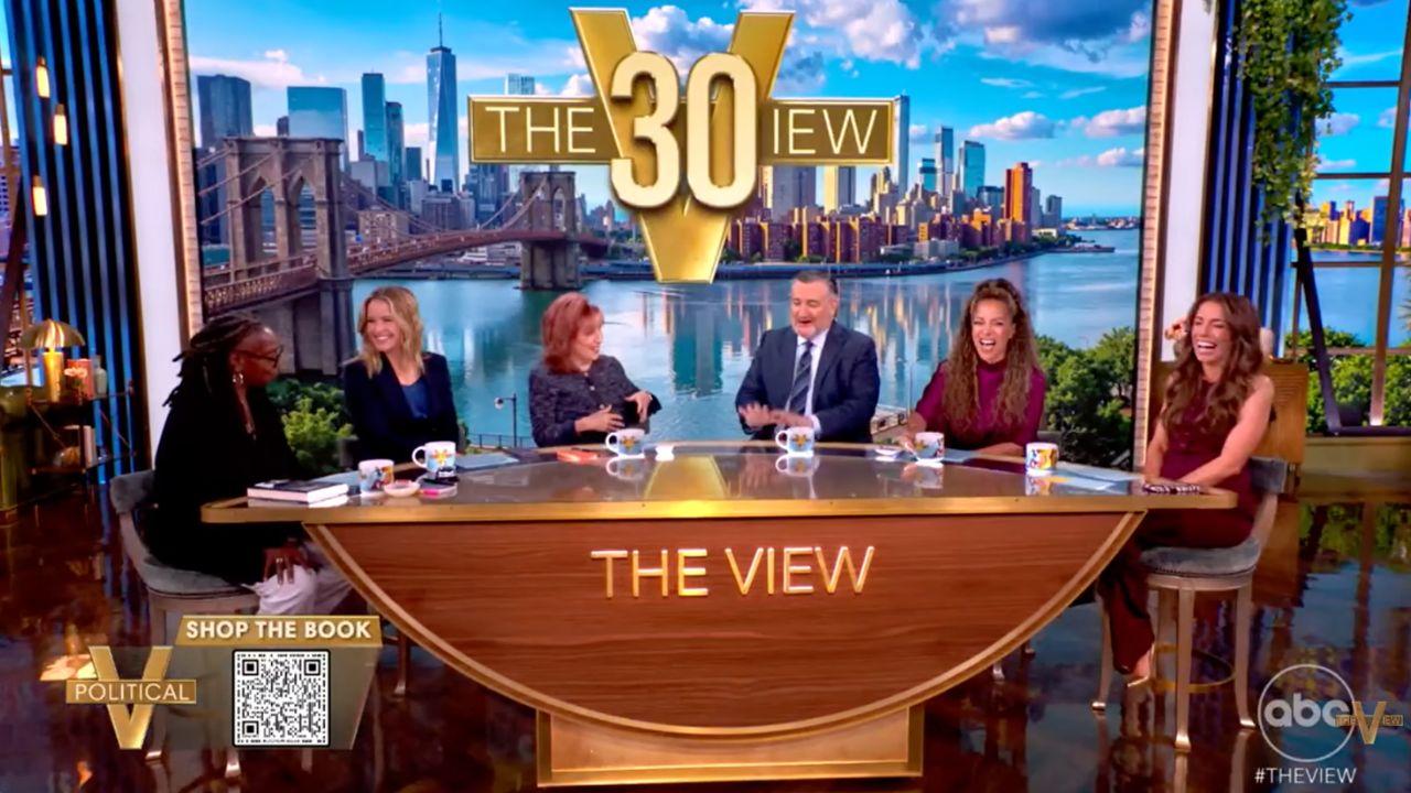 photo of The co-hosts also shared a few laughs with the senator despite discussing serious topics.